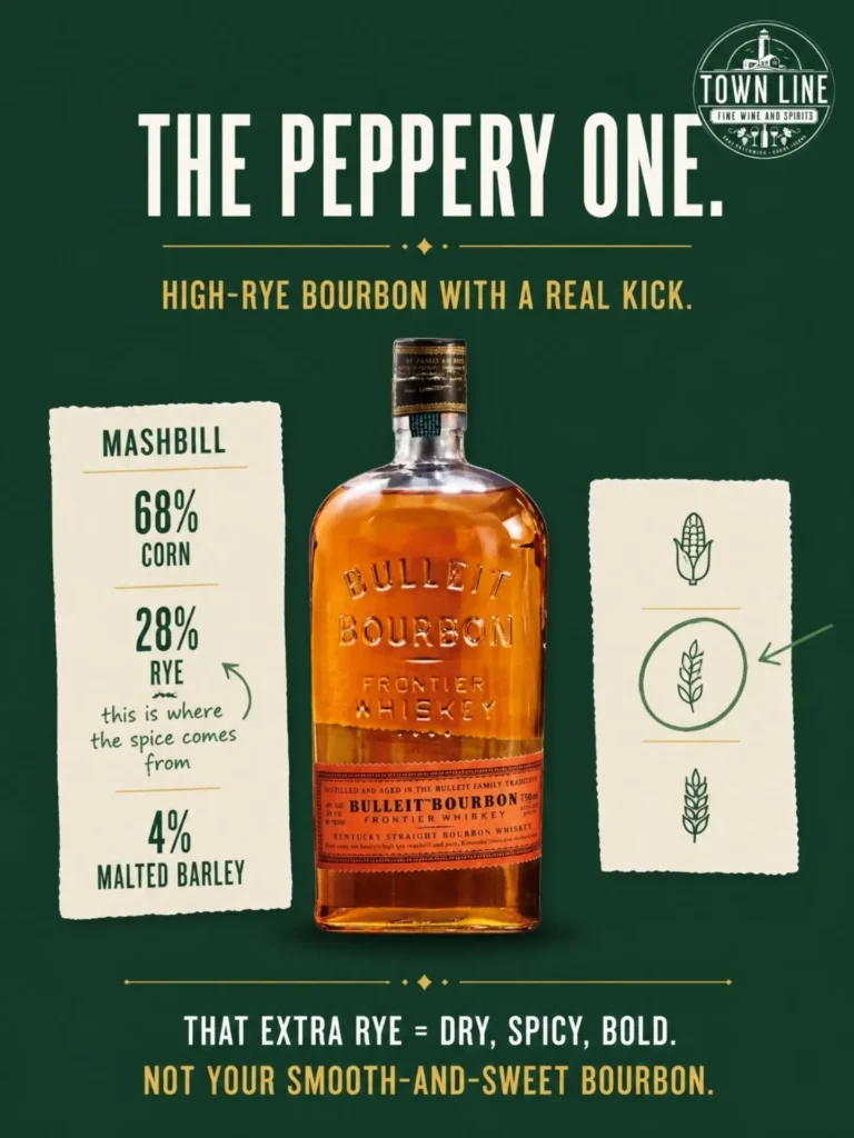 Bulleit high-rye bourbon mash bill