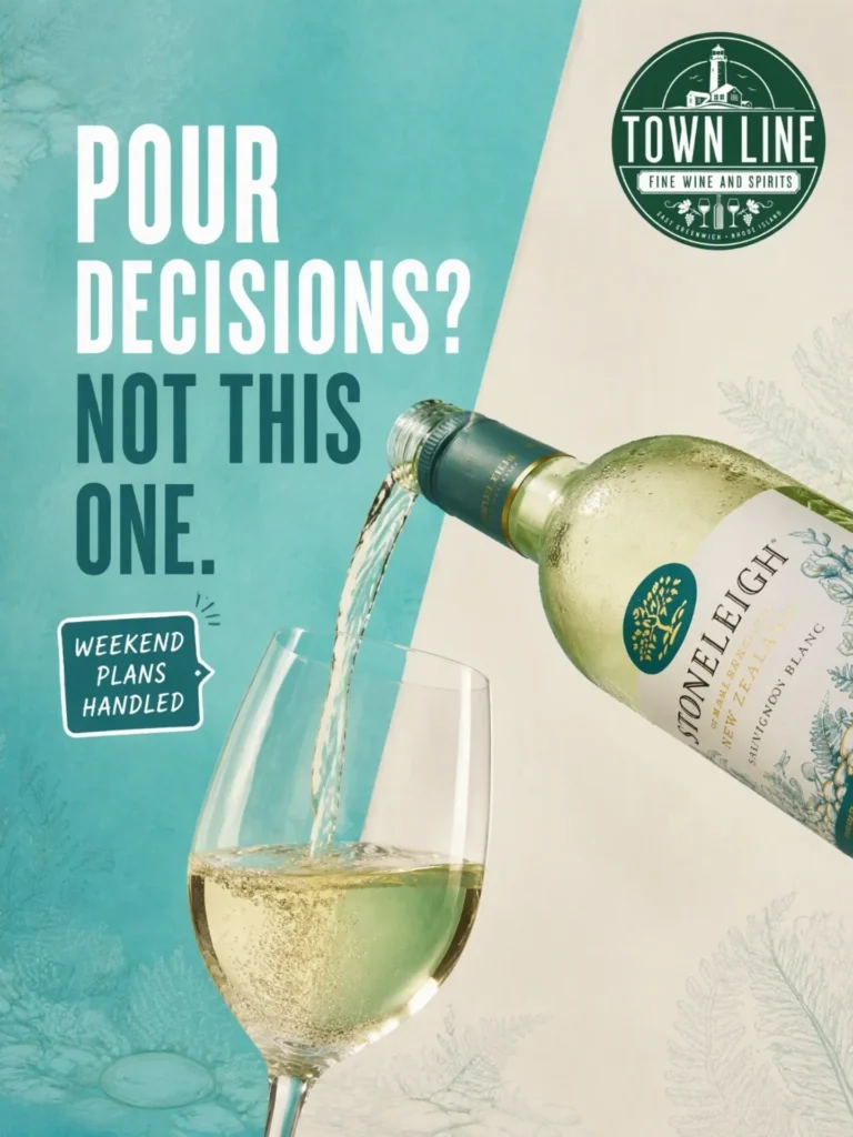 Stoneleigh white wine being poured
